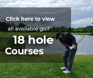 Golf 18 hole course banner