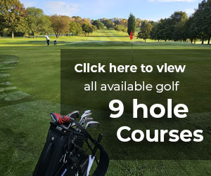 Golf 9 hole course banner